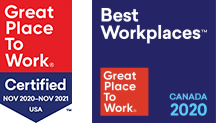 Great Place to Work certified logos